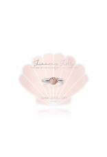 Joma Jewellery Shimmering Shell - Ring Zilver/Rose