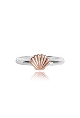 Joma Jewellery Shimmering Shell - Ring Zilver/Rose