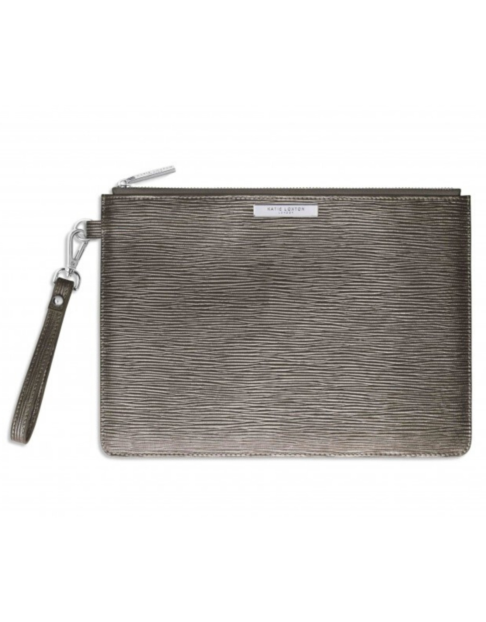 Katie Loxton Clutch - Metallic Charcoal