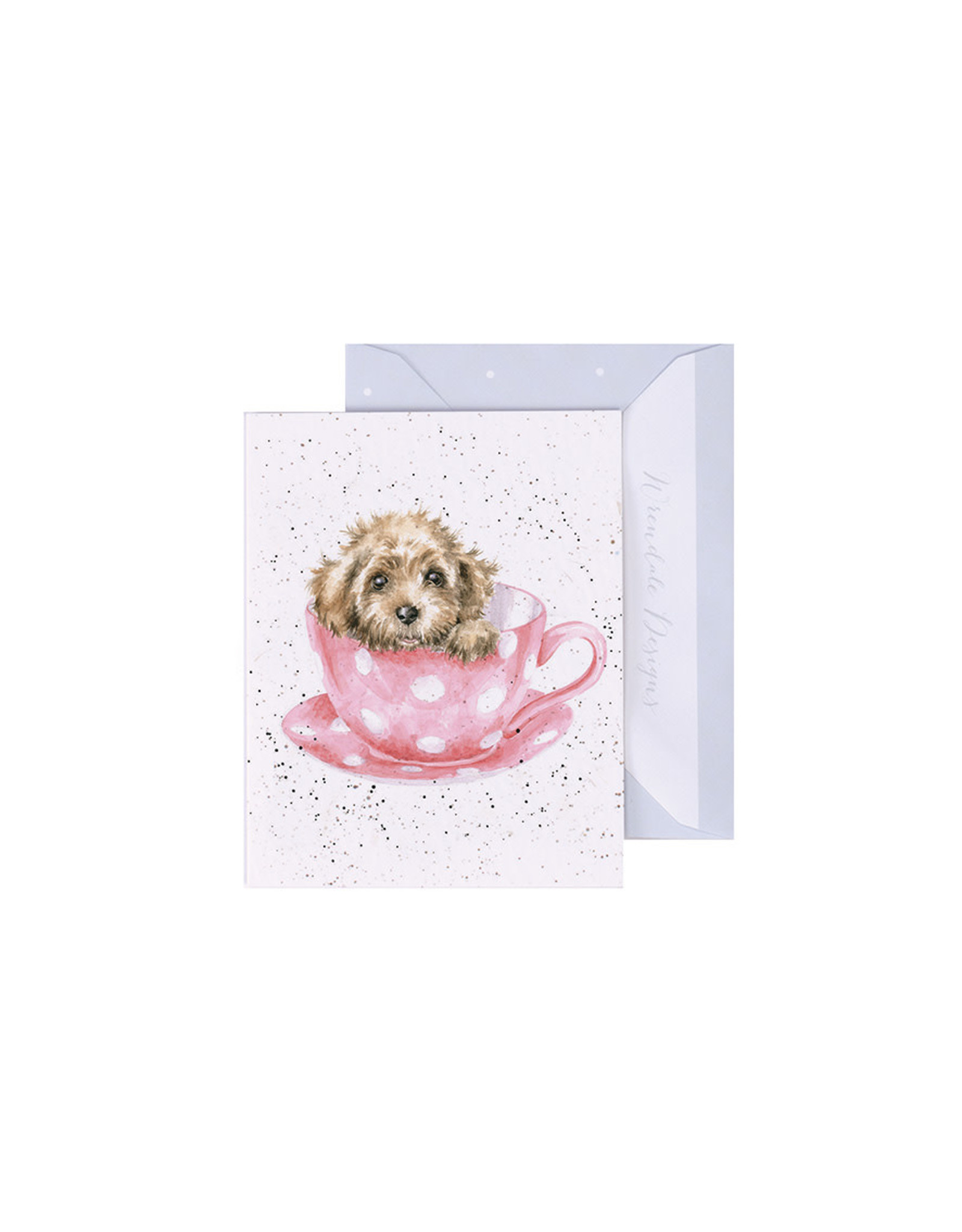 Wrendale Mini Wenskaart - Teacup Pup