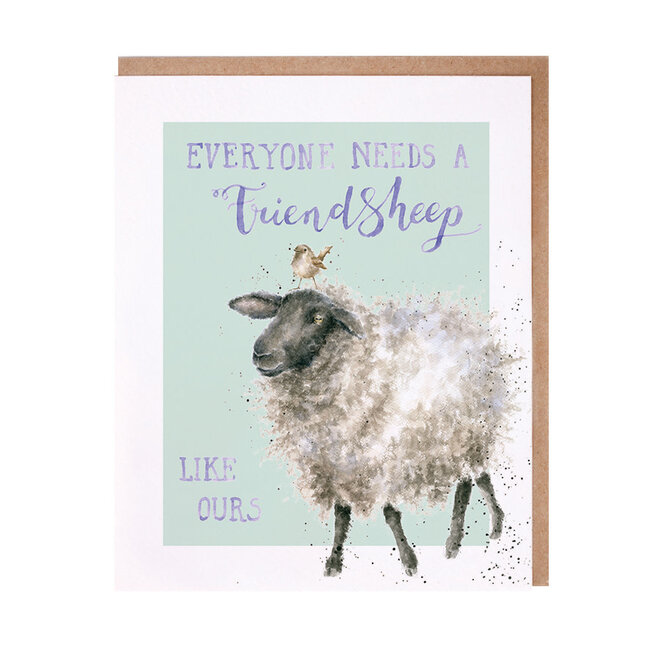 Wrendale Wenskaart - Friendsheep