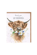 Wrendale Wenskaart - Thank You So Moooch!