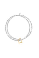 Joma Jewellery Lila - Dubbele Armband - Star