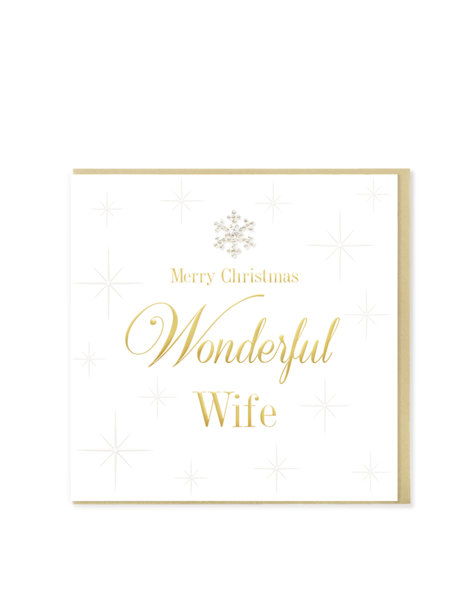 Hearts Design Merry Christmas Wonderful Wife