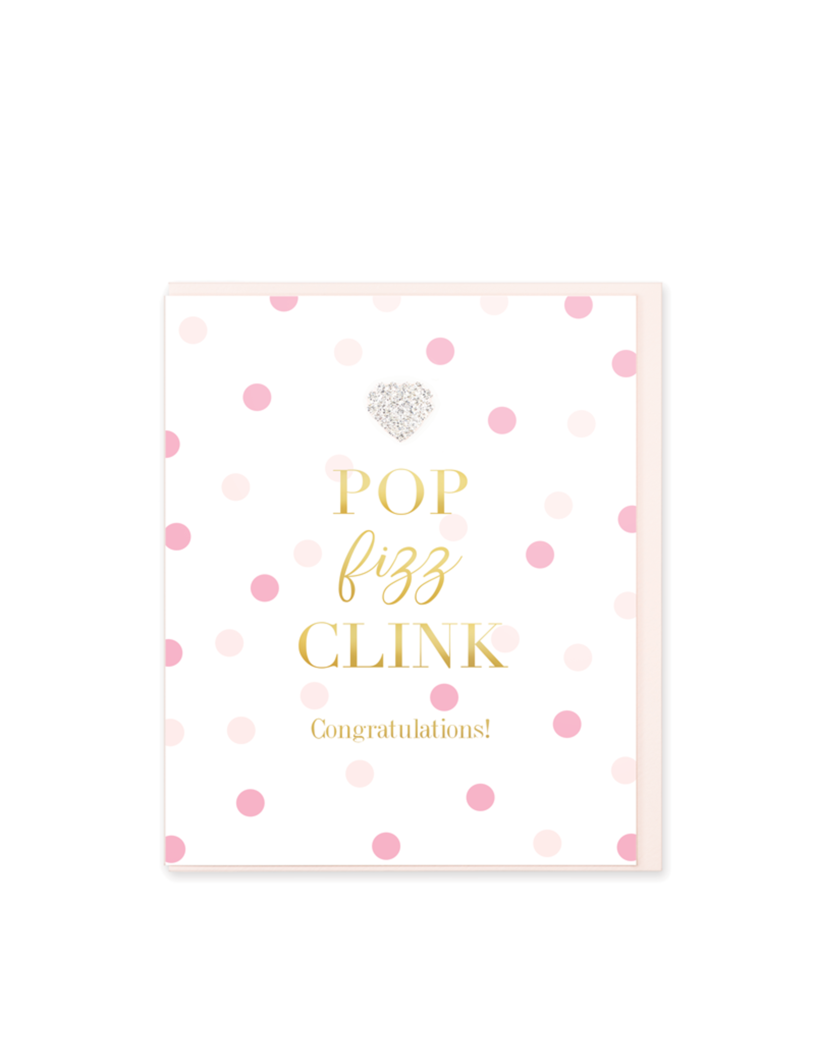 Hearts Design Wenskaart - Pop Fizz Clink - Congratulations