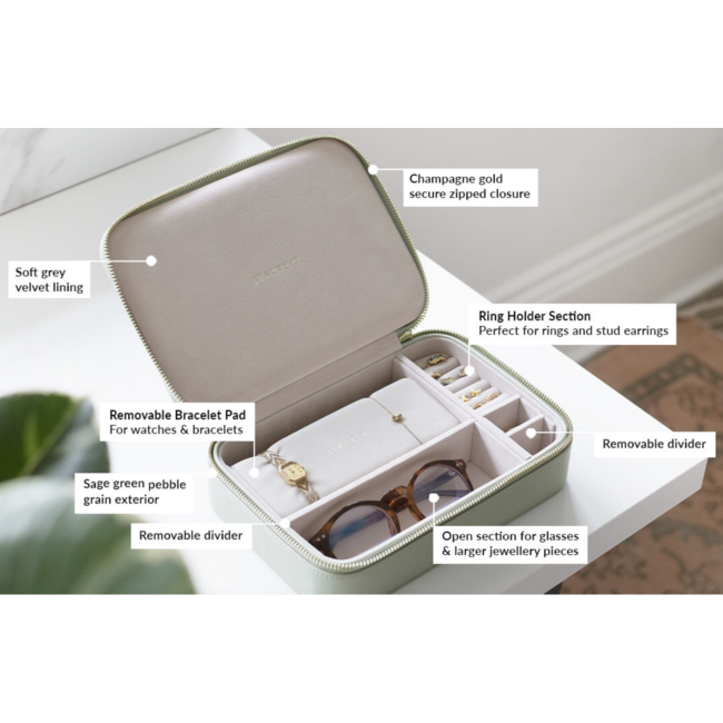 Stackers Sage Green - Travelbox - Square