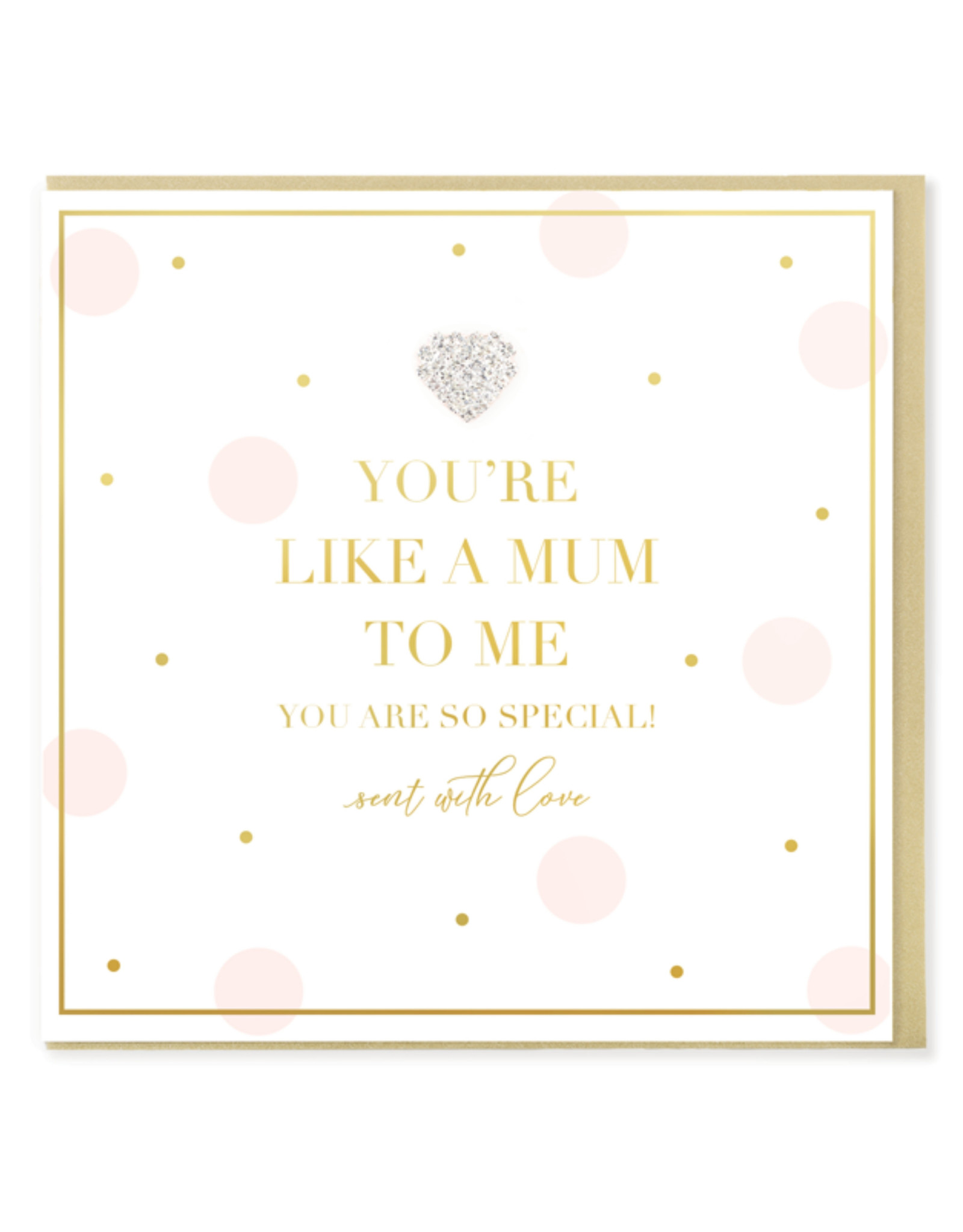 Hearts Design Wenskaart - You're Like a Mum to Me