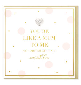 Hearts Design Wenskaart - You're Like a Mum to Me