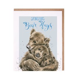 Wrendale Wenskaart - Sending Bear Hugs