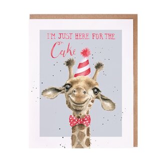 Wrendale Wenskaart - Just here for the Cake