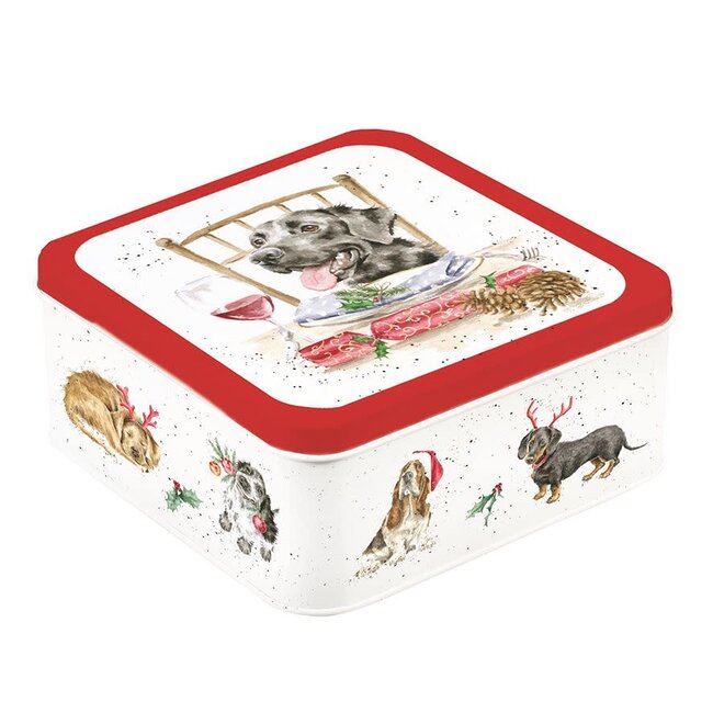 Wrendale Christmas Tin - A Dog's Life