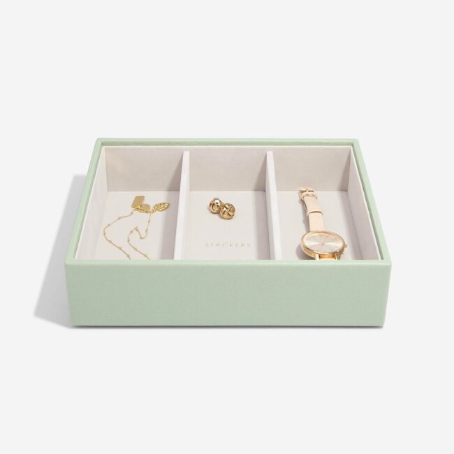 Stackers Sage Green - Classic - 3 section Hoog