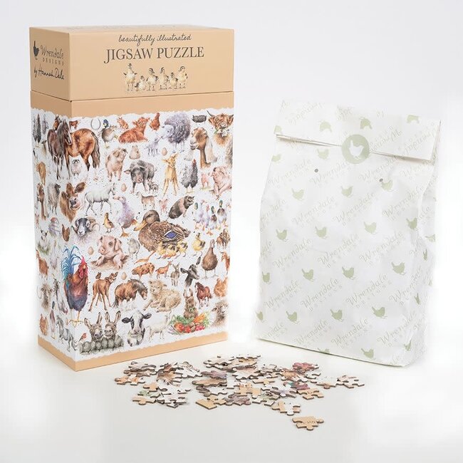 Wrendale Puzzel - Farmyard Friends
