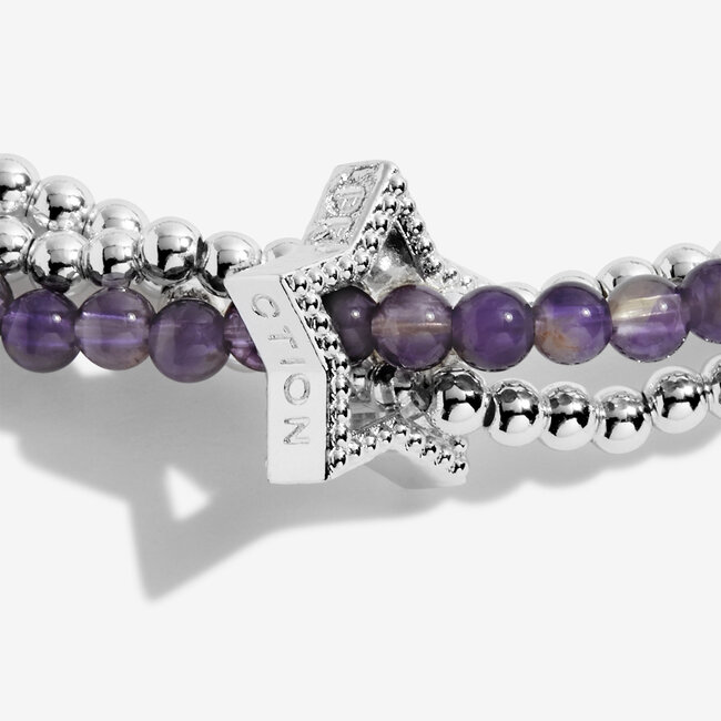 Joma Jewellery Wellness Stones - Amethyst - Armband