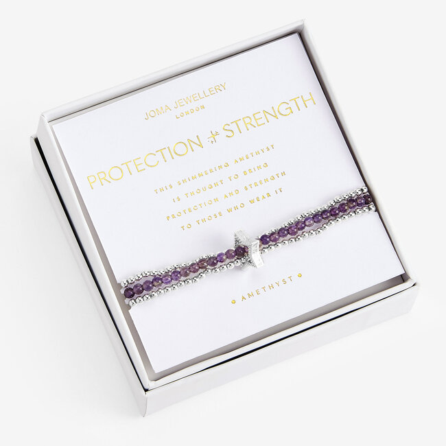 Joma Jewellery Wellness Stones - Amethyst - Armband