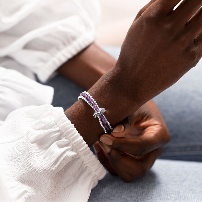 Joma Jewellery Wellness Stones - Amethyst - Armband