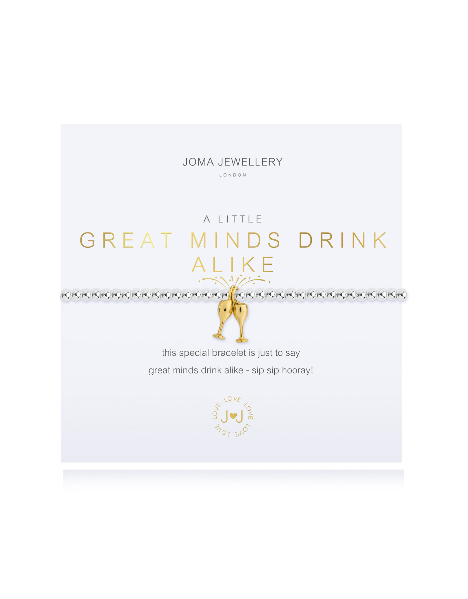 Joma Jewellery A Little - Great Minds Drink alike - Armband