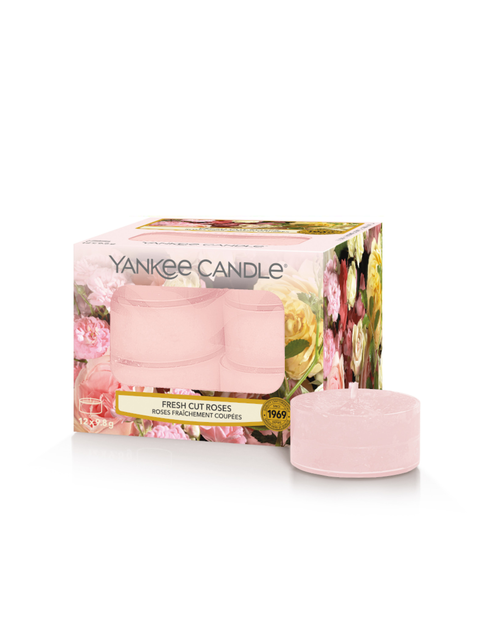 Yankee Candle Fresh Cut Roses - Tea Lights 12 st