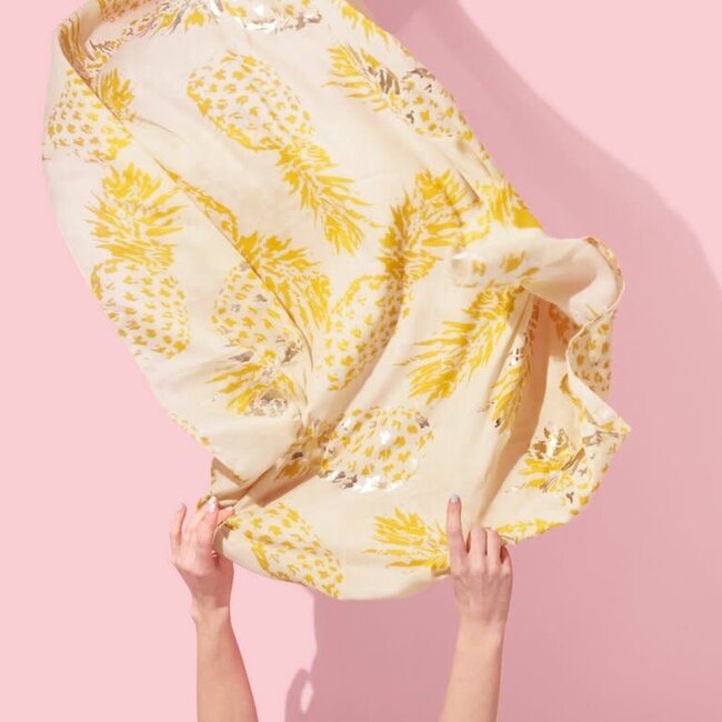 Katie Loxton Sjaal - Pineapple Print - Geel