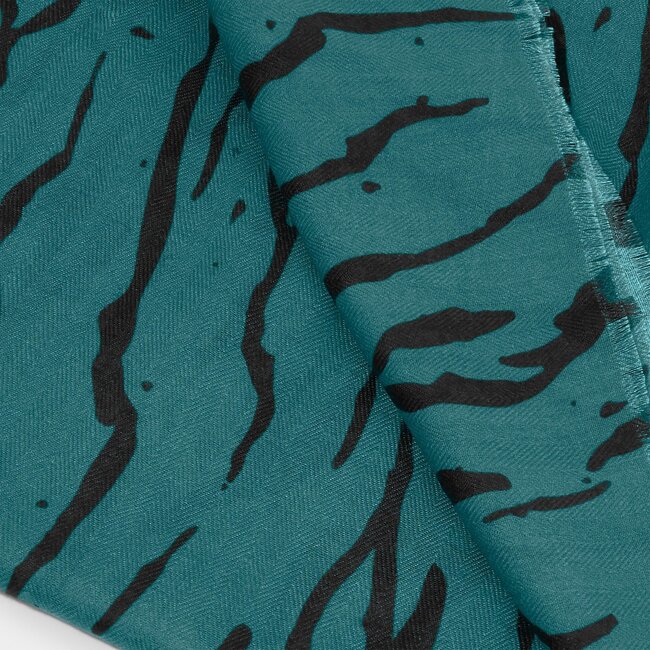 Katie Loxton Sjaal - Zebra Groenblauw