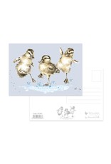 Wrendale Postkaart - Puddle Ducks