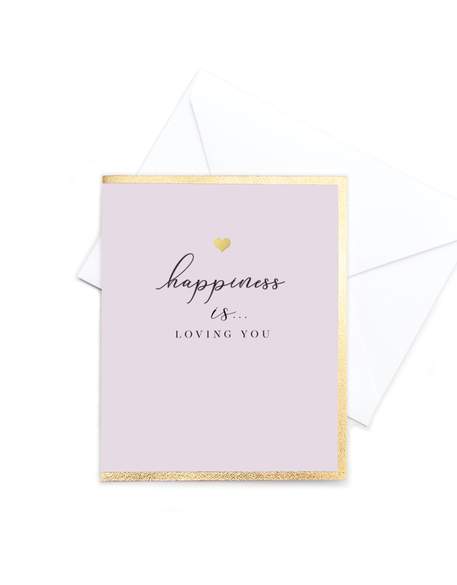 Hearts Design Wenskaart - Pop - Hapiness is Loving You