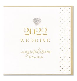 Hearts Design Wenskaart - 2022 Wedding