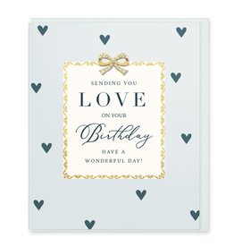 Hearts Design Wenskaart - Sending Love you your Birthday