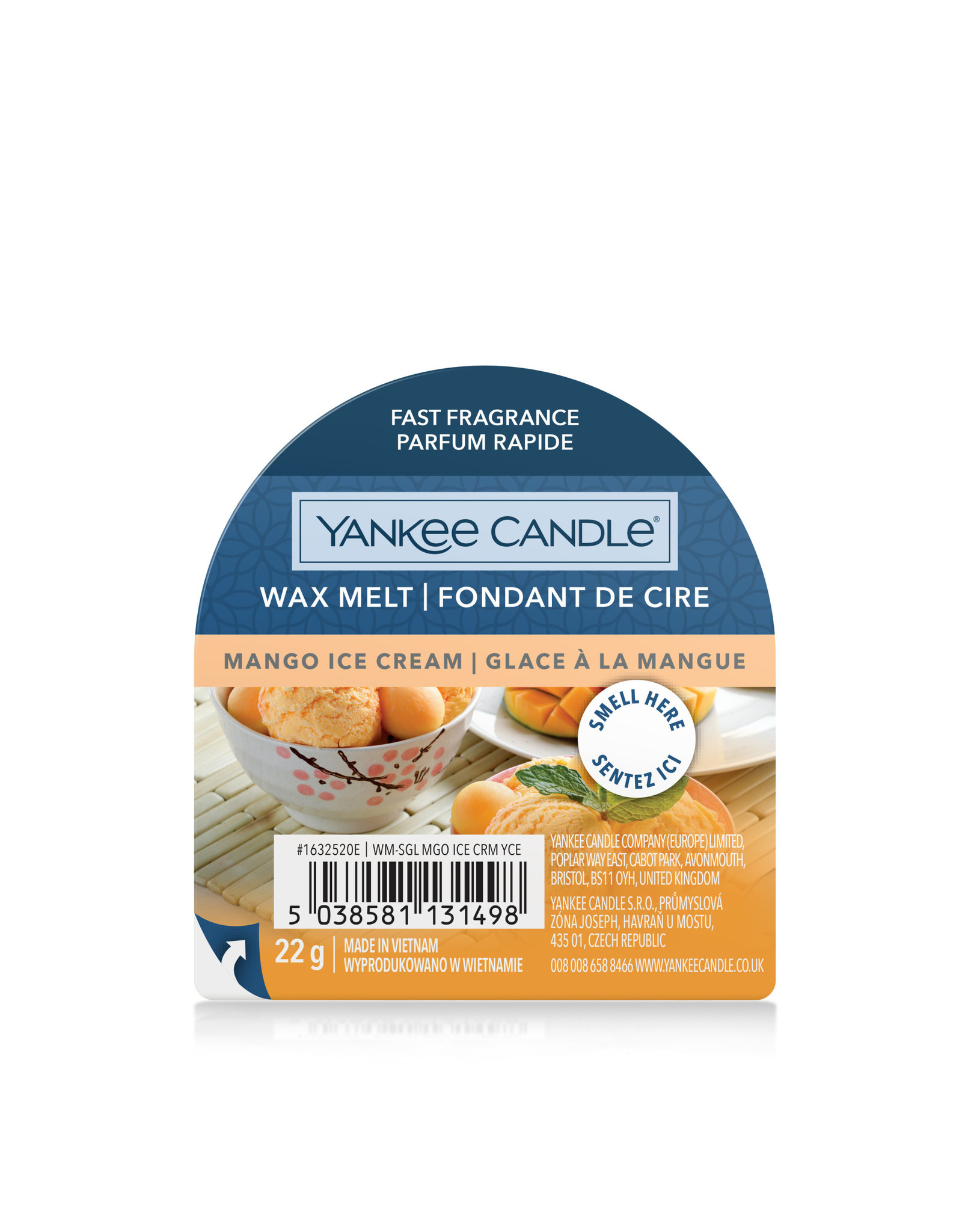 Yankee Candle Mango Ice Cream -  Wax Melt