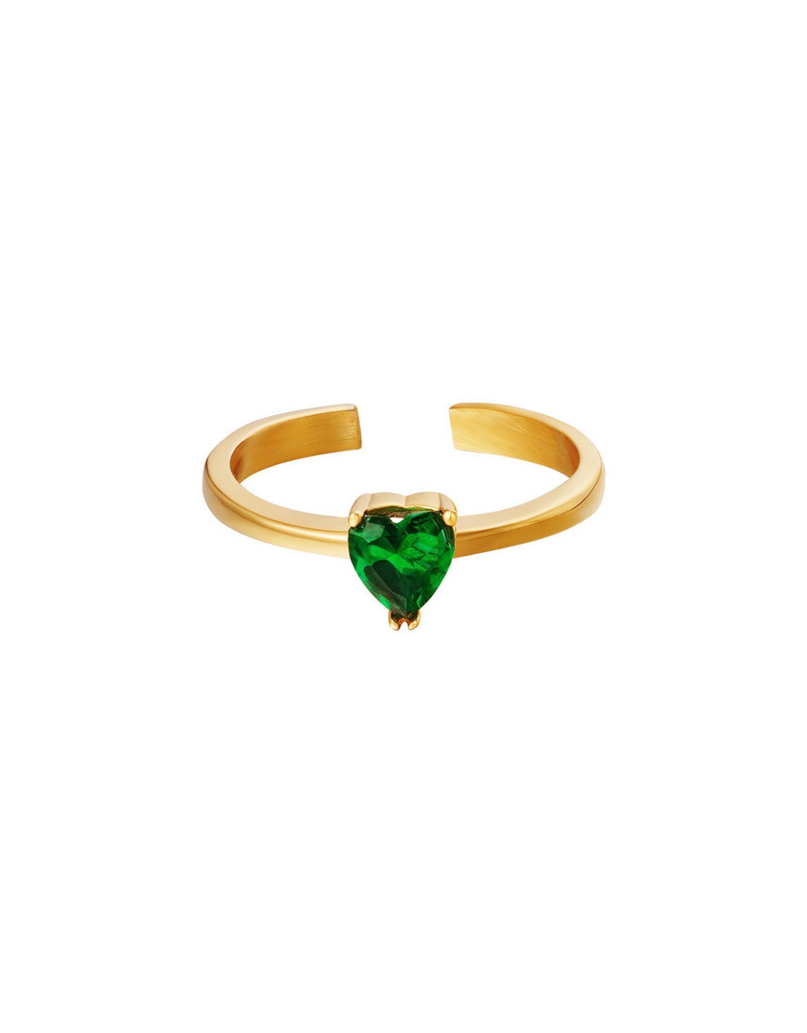 Ring - Heart Groen