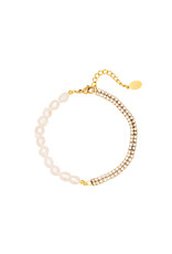Armband - Sparkle Pearls Goud