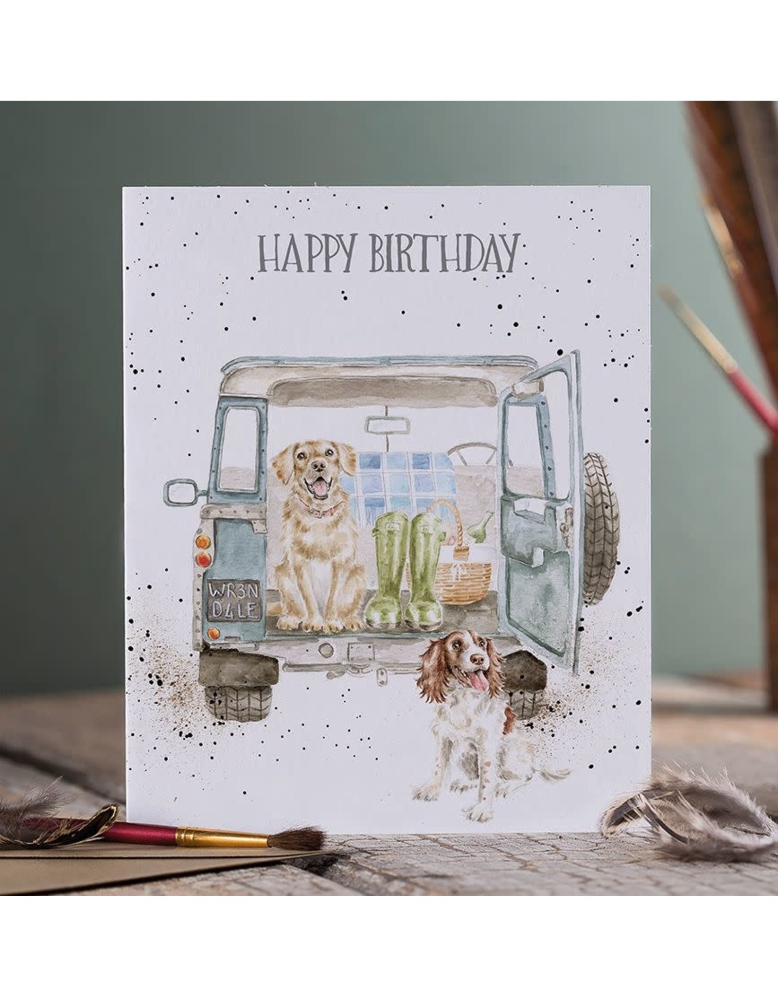 Wrendale Wenskaart - Happy Birthday Dogs