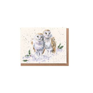Wrendale Mini Wenskaart - White Christmas