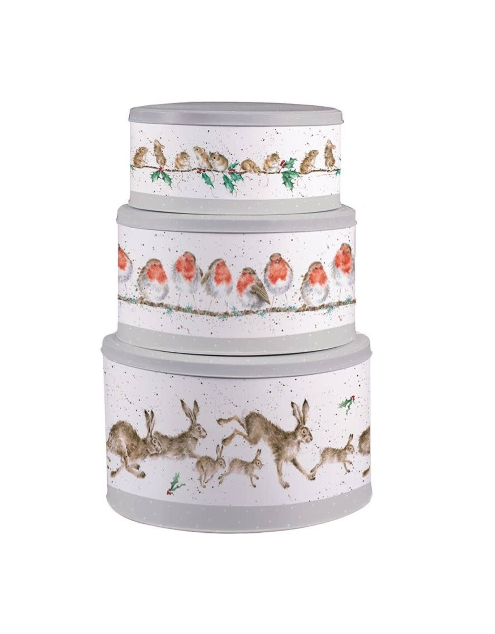 Wrendale Cake Tin Set - Christmas