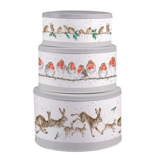 Wrendale Cake Tin Set - Christmas