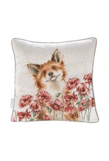 Wrendale Kussen - Poppy Fields Fox 40cm