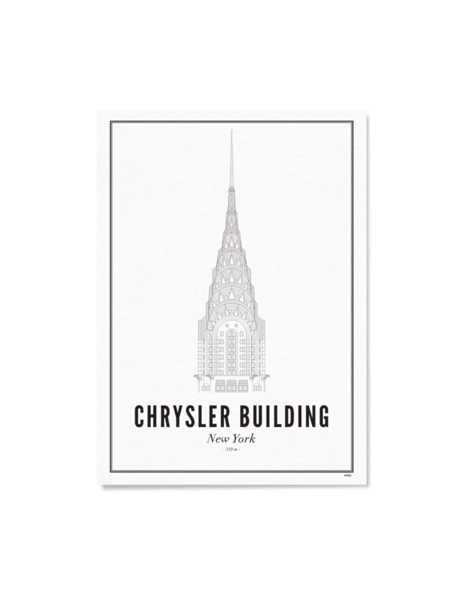 WIJCK. New York - Chrysler Building 40 x 50cm