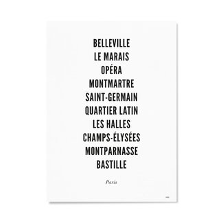 WIJCK. Paris - City Typo 30 x 40cm