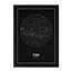 WIJCK. Stars - Black 30 x 40cm
