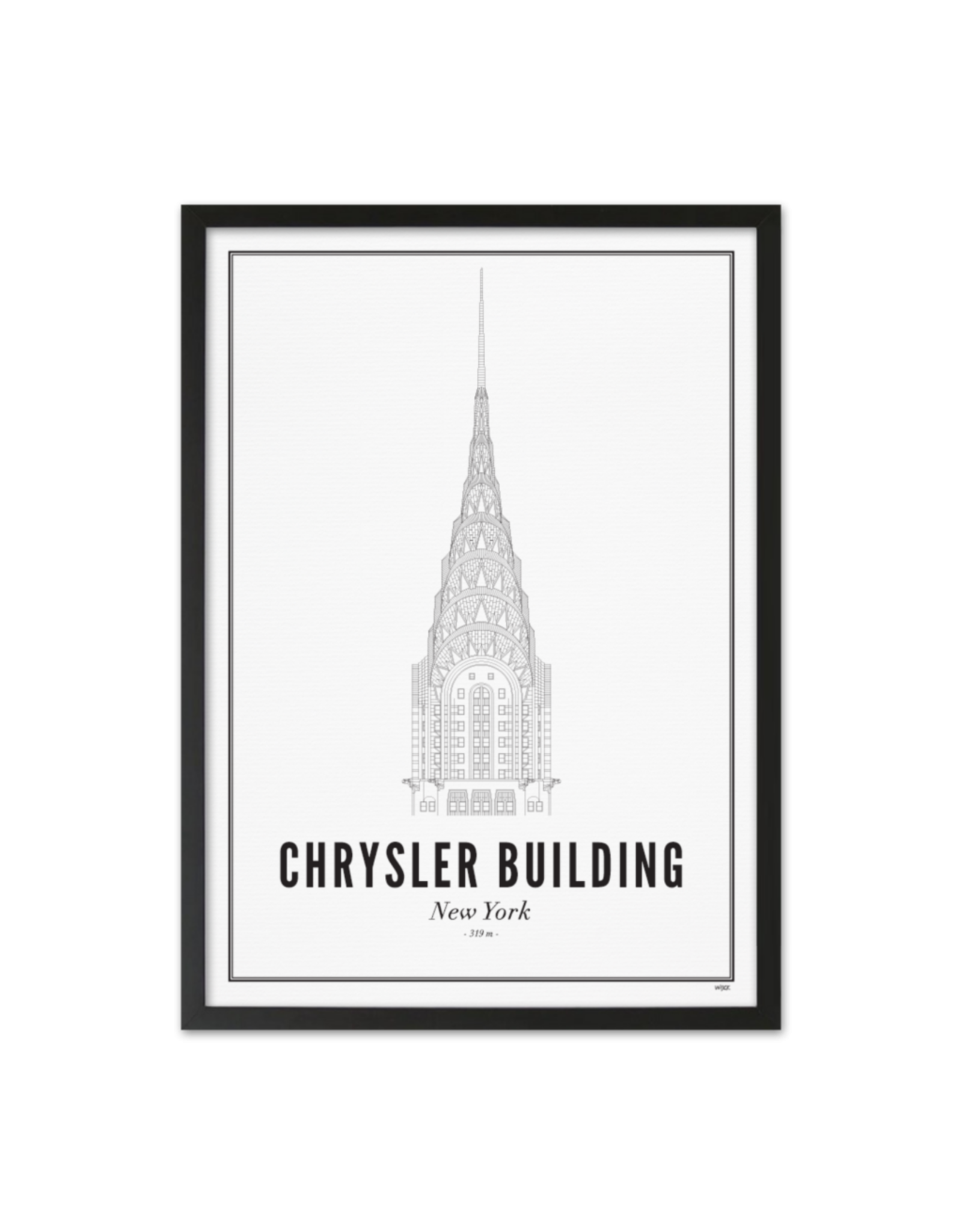 WIJCK. New York - Chrysler Building 40 x 50cm