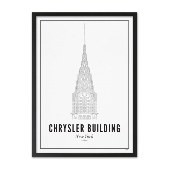WIJCK. New York - Chrysler Building 40 x 50cm