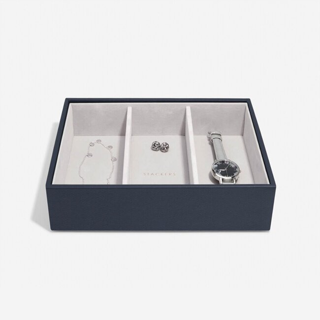 Stackers Navy - Classic - 3 section Hoog