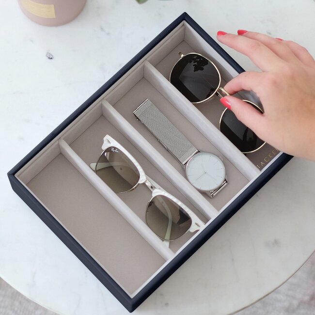 Stackers Navy - Classic - 3 section Hoog