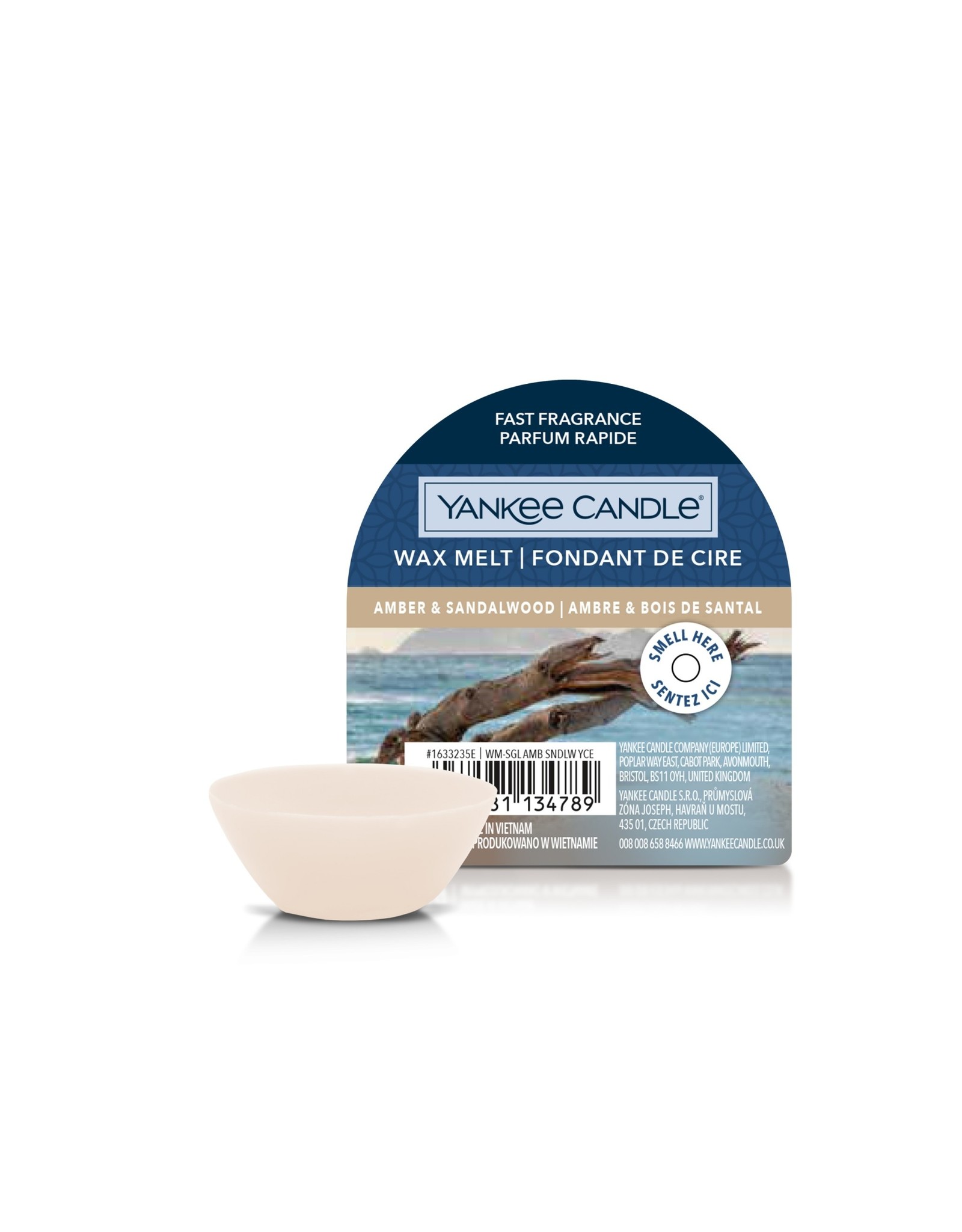 Yankee Candle Amber & Sandalwood - Wax Melt