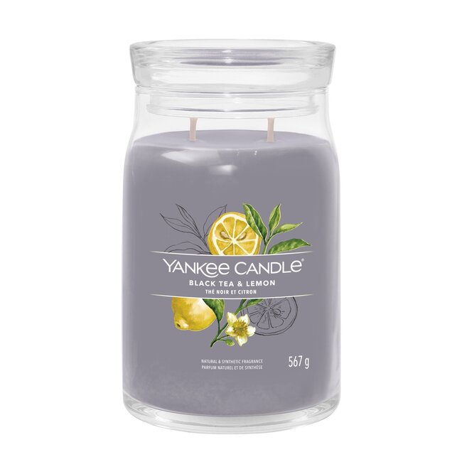 Yankee Candle Black Tea & Lemon - Signature Large Jar