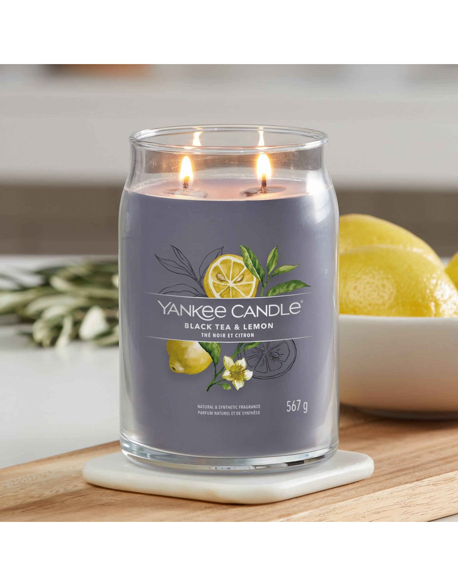 Yankee Candle - Black Tea & Lemon - Signature Large Jar