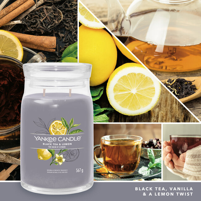 Yankee Candle Black Tea & Lemon - Signature Large Jar