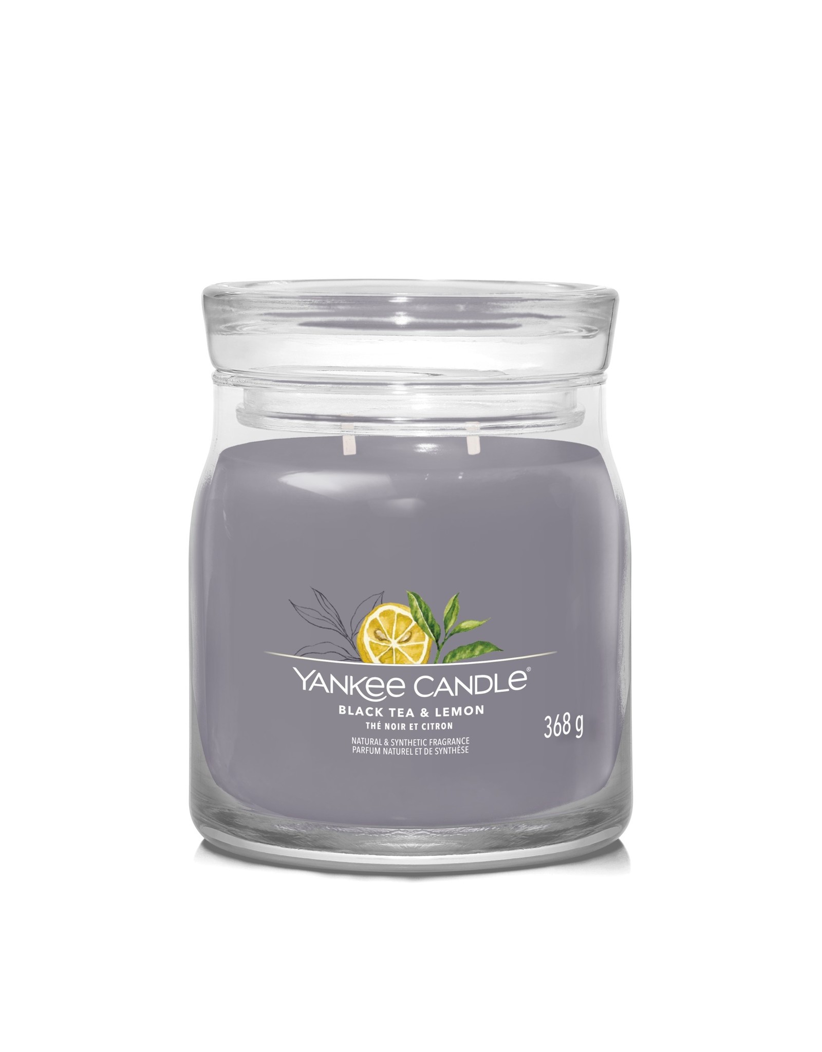 Yankee Candle Black Tea & Lemon - Signature Medium Jar