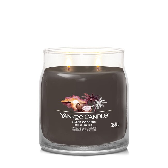 Yankee Candle Black Coconut - Signature Medium Jar