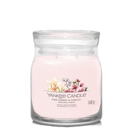 Yankee Candle Pink Cherry & Vanilla - Signature Medium Jar